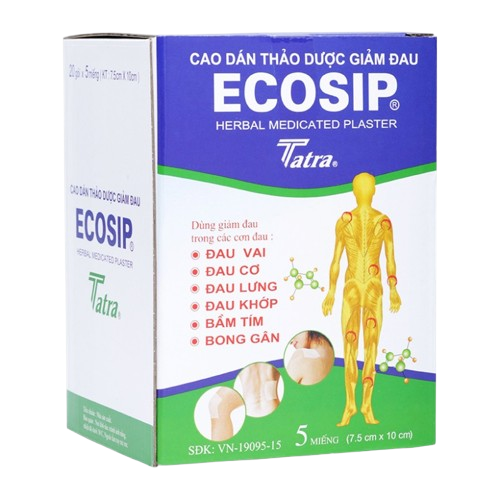 ECOSIP Cao Dán Thảo Dược  Nóng Tatra (h/20g/5m)