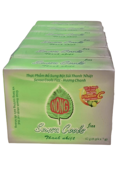 SENSA COOLS FIZZ THANH NHIỆT pt sari (lốc/6h/6g)