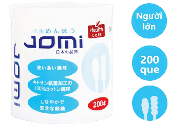 TĂM BÔNG NGƯỜI LỚN JOMI  Nhật Bản (Hũ/200 Que)