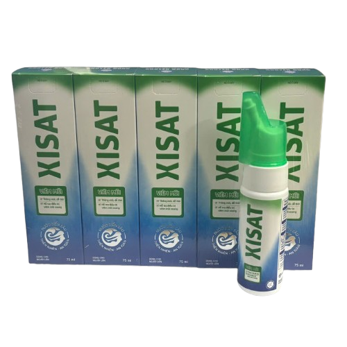 XISAT VIÊM MŨI dung dịch vệ sinh mũi nước biển sâu  merap (lốc/5c/75ml)