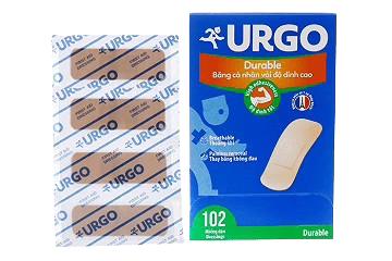 Băng cá nhân vải độ dính cao Urgo Durable (h/102m)