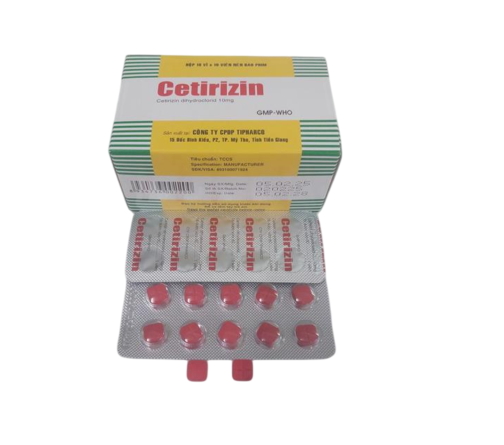 CETIRIZIN 10mg tipharco (h/100v)