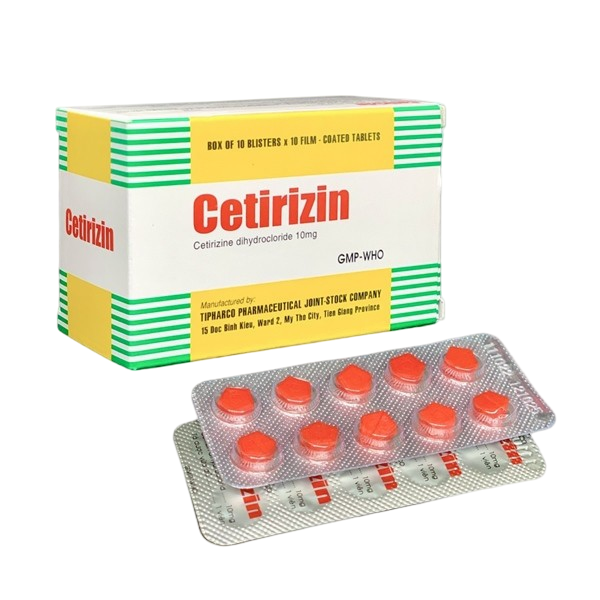 CETIRIZIN 10mg tipharco (h/100v)