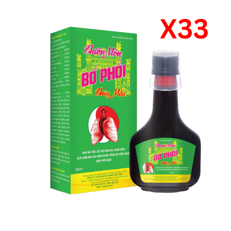 Combo 33 THIÊN MÔN BỔ PHỔI THỦY MẪU