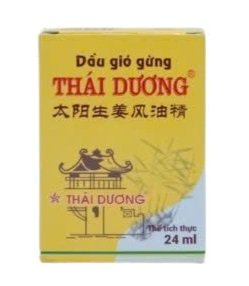 Hỗ Trợ Xoa Bóp Dầu Gió Gừng Thái Dương (C/24ml) (Vàng)